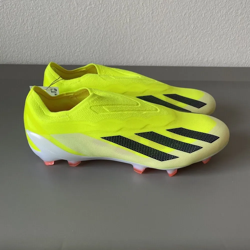 Adidas Crazyfast Elite LL FG Laceless Soccer Cleats Yellow Men Sz 7.5 Wmns 8.5